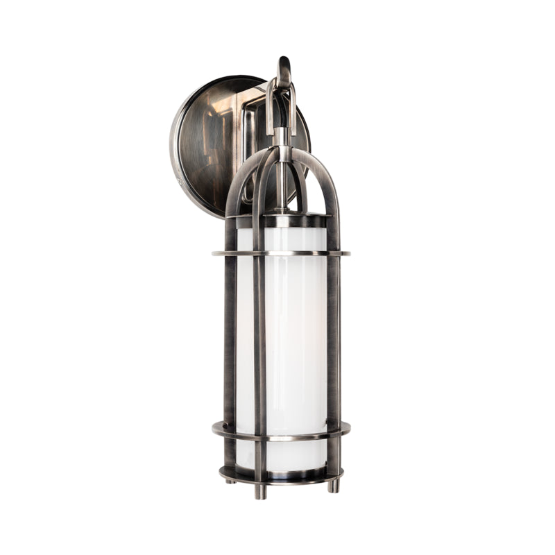 Hudson Valley One Light Bath Bracket from the Portland collection in Historic Nickel finish