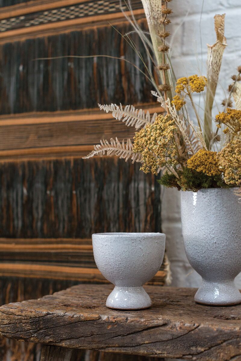 Design Shop Lyra Footed Pot 3.75"x 3.75", Set of 2