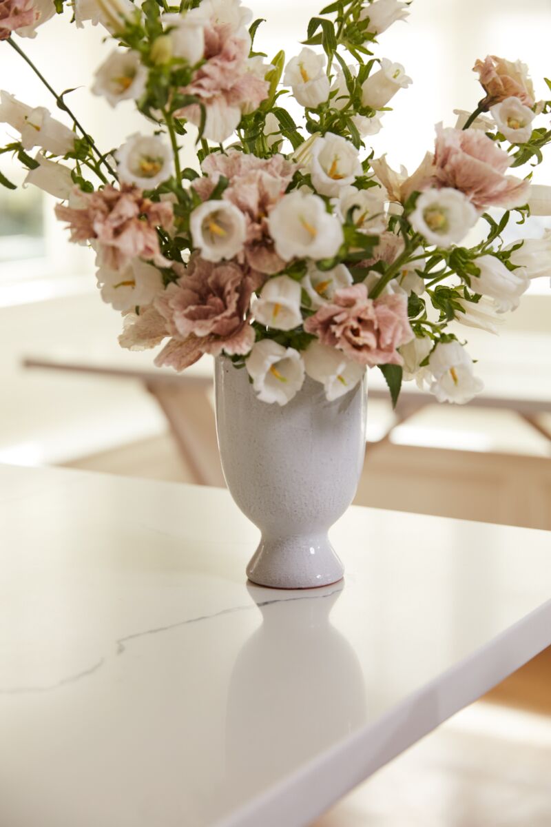 Design Shop Lyra Footed Vase 4"x6.25", Set of 2