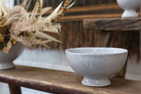 Design Shop White Lyra Collection Compote, 6.75" X 3.75".