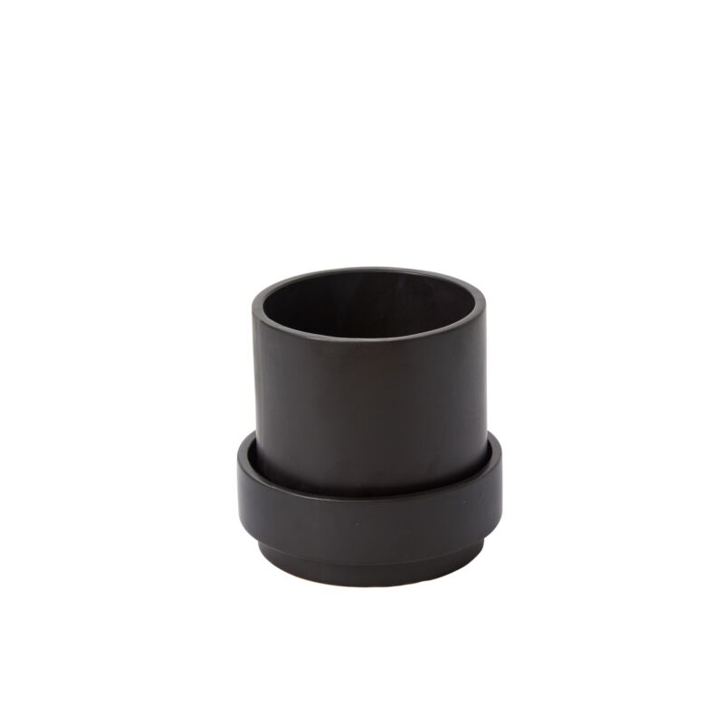 Design Shop Claxton Pot with Saucer 6.25"x 6", Set of 2