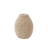 Design Shop Off-White Ismene Vase, 8.5" X 10.75".