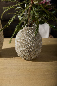 Design Shop Off-White Ismene Vase, 8.5" X 10.75".