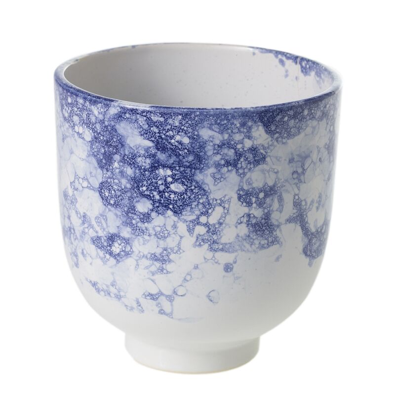 Design Shop Blue Ellory Collection Pot, 5" X 5.25", Set of 2.