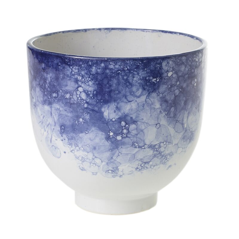 Design Shop Blue Ellory Collection Pot, 6.5" X 6.25"