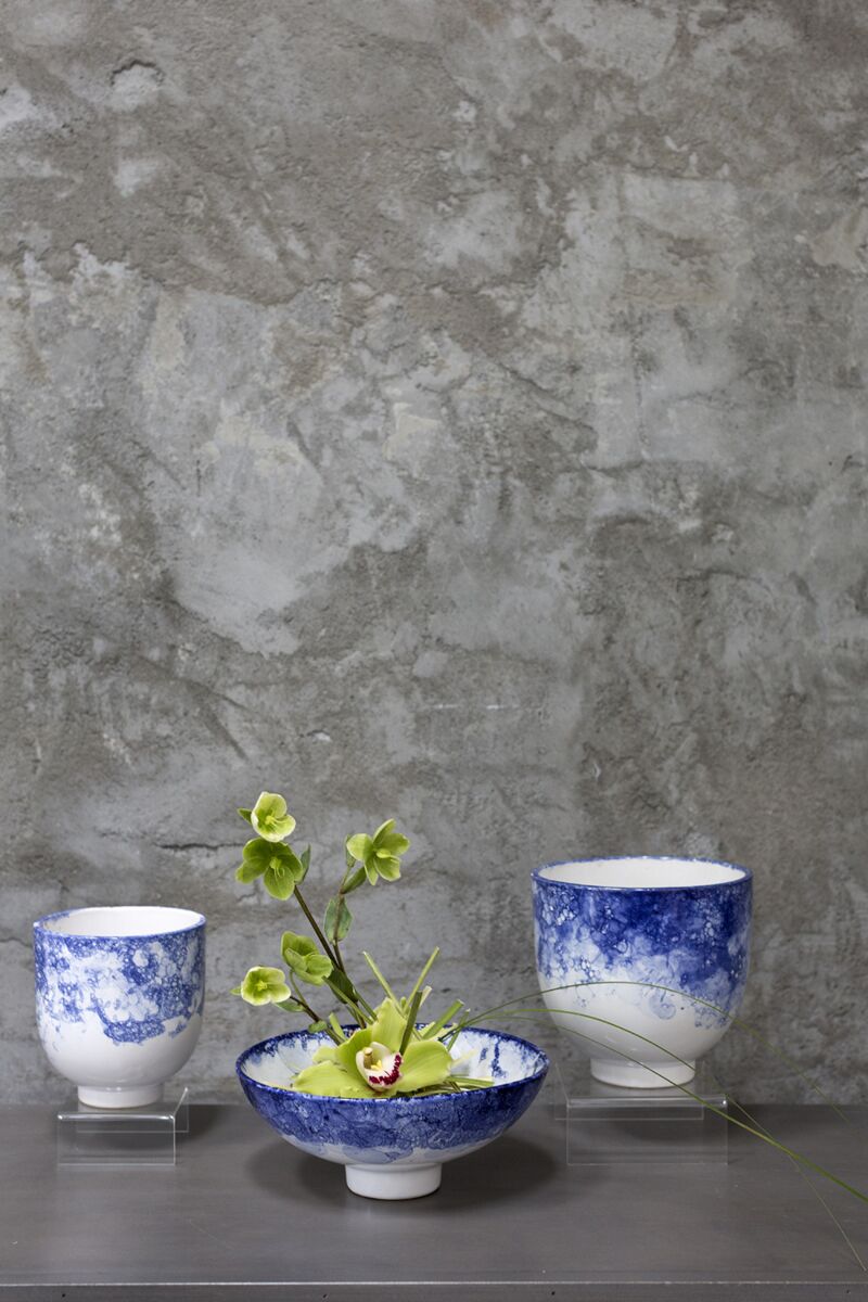 Design Shop Blue Ellory Collection Pot, 6.5" X 6.25"