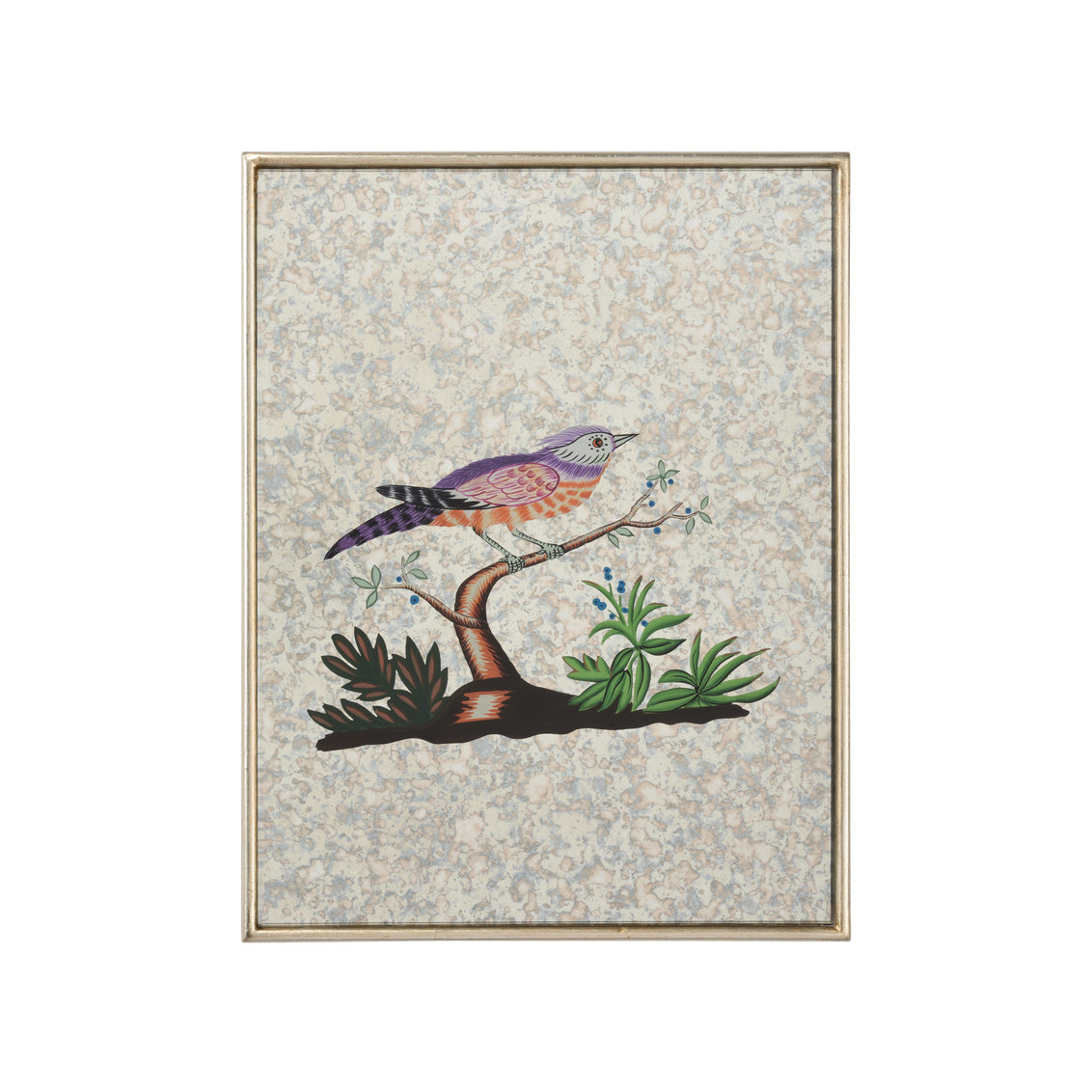 Chelsea House Square Antiqued Mirrored Bird-A