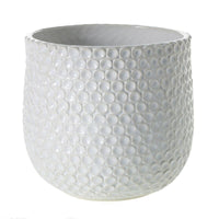 Design Shop White Ginny Pot, 6.75" X 6.5"