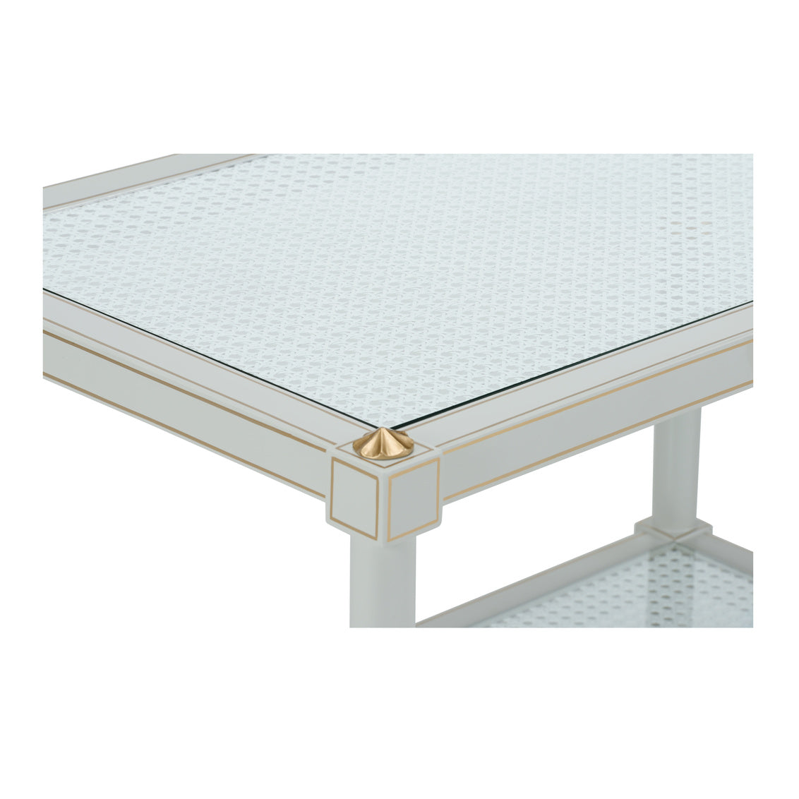 Chelsea House Conner Cane Cocktail Table - Gray