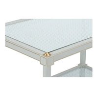 Chelsea House Conner Cane Cocktail Table - Gray