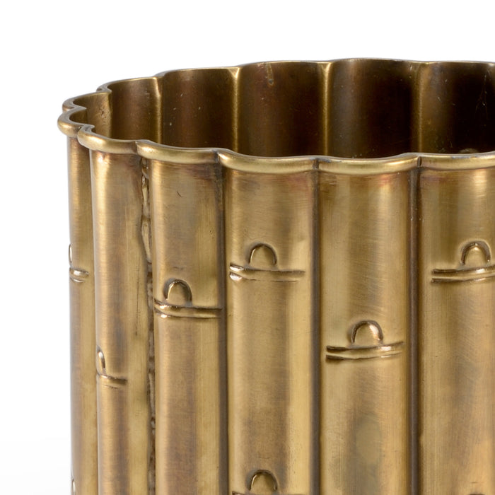 Wildwood Brass Bamboo Planter (Sm)