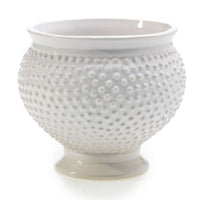 Design Shop White Spotti Pot, 5.5" X 5", Set of 4.