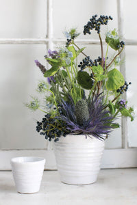 Design Shop White Format Pot, 3" X 2.75", Set of 12.