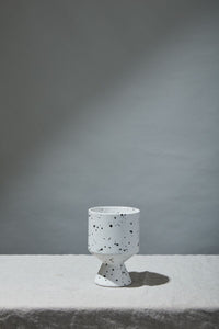 Design Shop White De Vil Pot, 4.5" X 6.25", Set of 2.