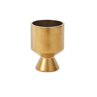 Design Shop Gold De Vil Pot 4.5"x 6.25", Set of 2