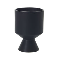 Design Shop Black De Vil Pot, 4.5" X 6.25", Set of 2.