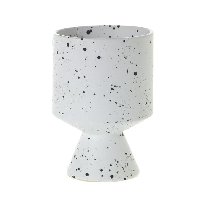 Design Shop White De Vil Pot, 5.25" X 7.5"