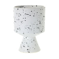 Design Shop White De Vil Pot, 6.5" X 9.25"