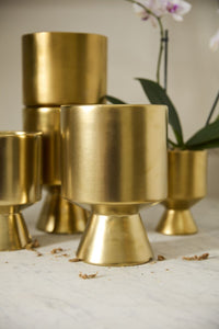 Design Shop Gold De Vil Pot 6.5"x 9.25"