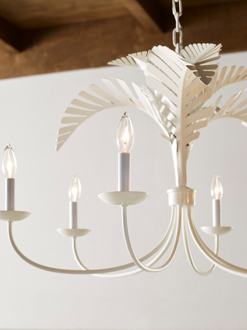 Wildwood Royal Palm Chandelier - White
