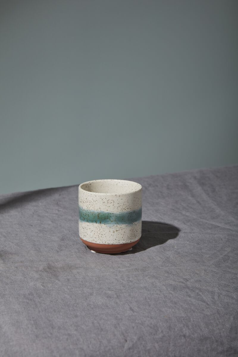 Design Shop Off-White Mateo Pot, 3" X 3", Set of 6.