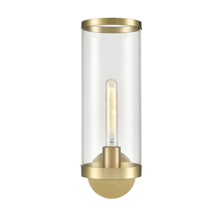 Alora One Light Bathroom Fixture from the Revolve Ii collection in Clear Glass/Natural Brass|Clear Glass/Polished Nickel|Clear Glass/Urban Bronze finish