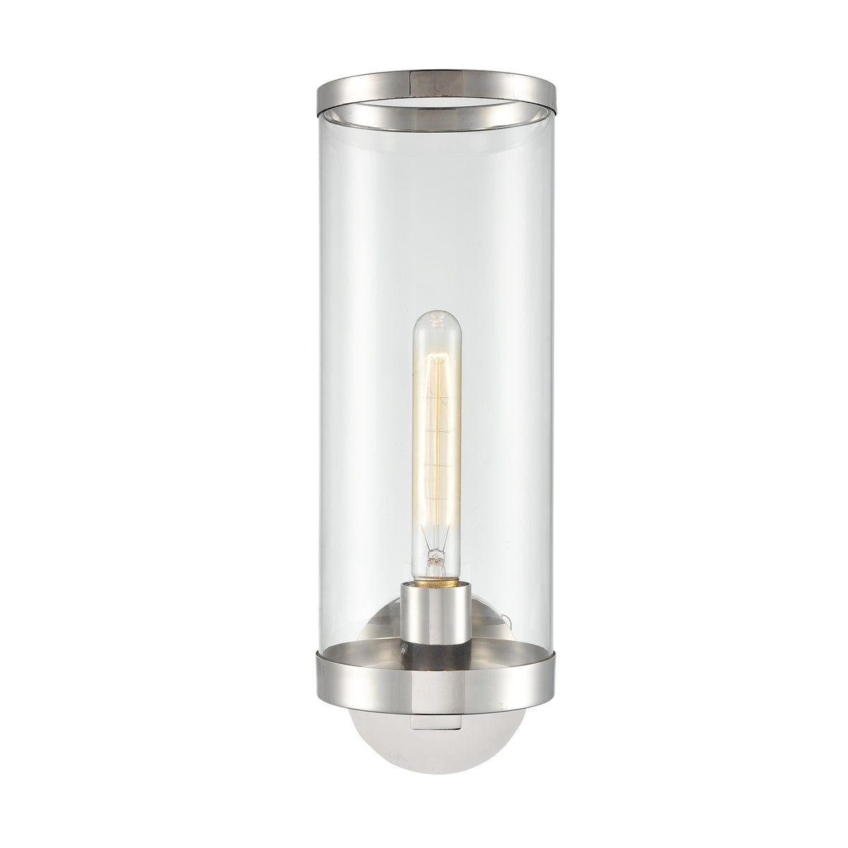 Alora One Light Bathroom Fixture from the Revolve Ii collection in Clear Glass/Natural Brass|Clear Glass/Polished Nickel|Clear Glass/Urban Bronze finish