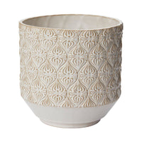 Design Shop White Fondant Pot, 6.5" X 6.75".