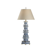 Chelsea House Pagoda Lamp - Blue/White