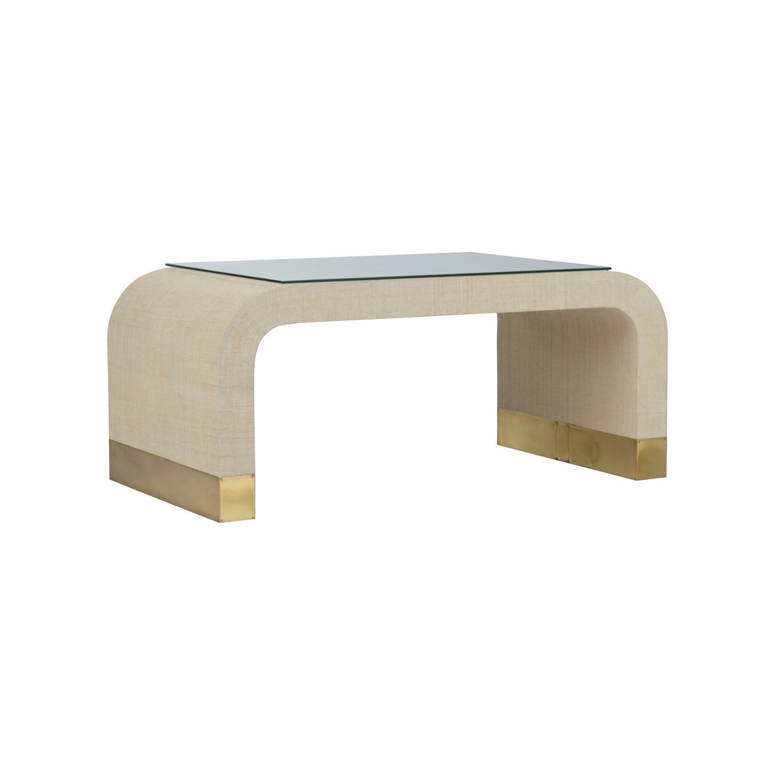 Chelsea House Waterfall Coffee Table - Cream