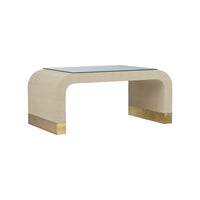 Chelsea House Waterfall Coffee Table - Cream