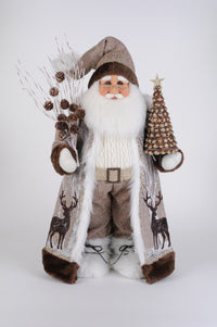 Karen Didion Lighted Winter Woods Santa
