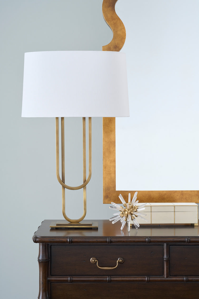Chelsea House Odeon Table Lamp - Aged Brass