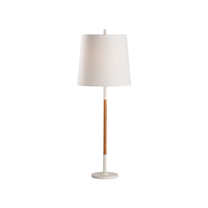 Chelsea House Amelia Rattan Lamp - White