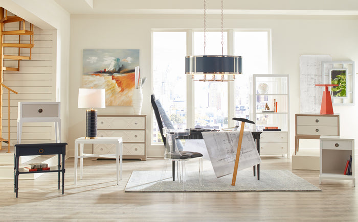 Modern living room with furniture and decor