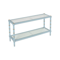 Chelsea House Conner Cane Console - Blue