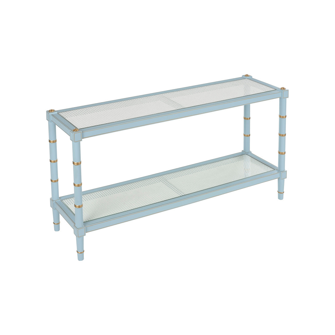 Chelsea House Conner Cane Console - Blue