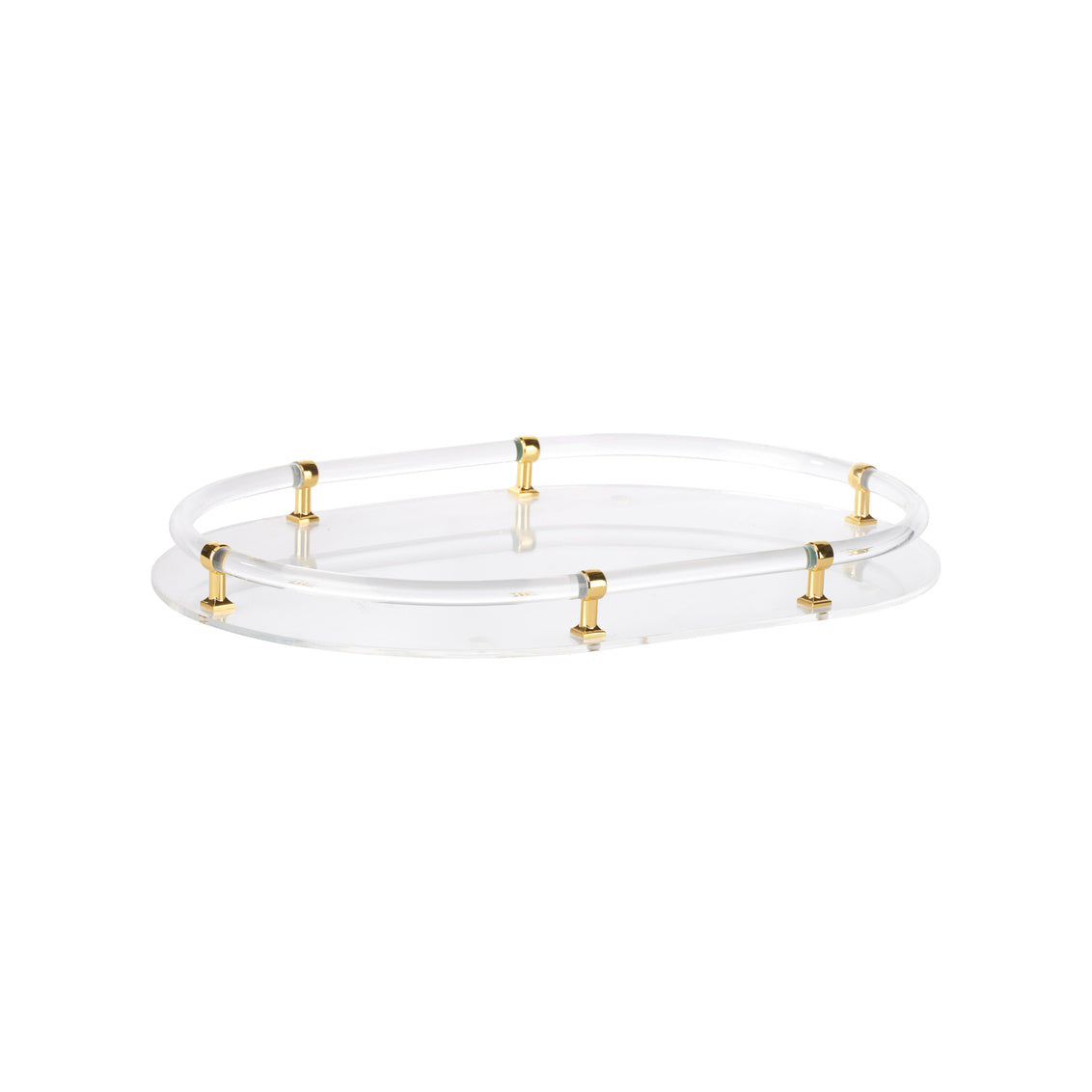 Chelsea House Acrylic Oval Tray - Gold