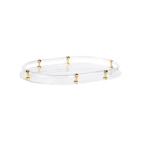 Chelsea House Acrylic Oval Tray - Gold