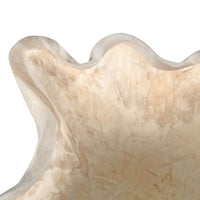Design Shop Organic Teak Wood Carved Bowl, 10"H, Natural