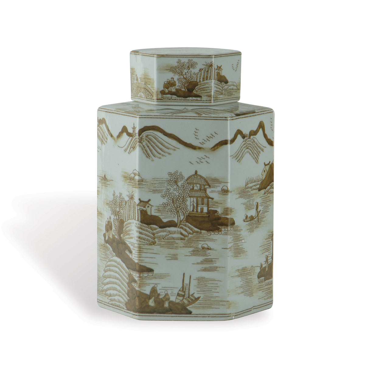 Port 68 Canton Brown Jar Small