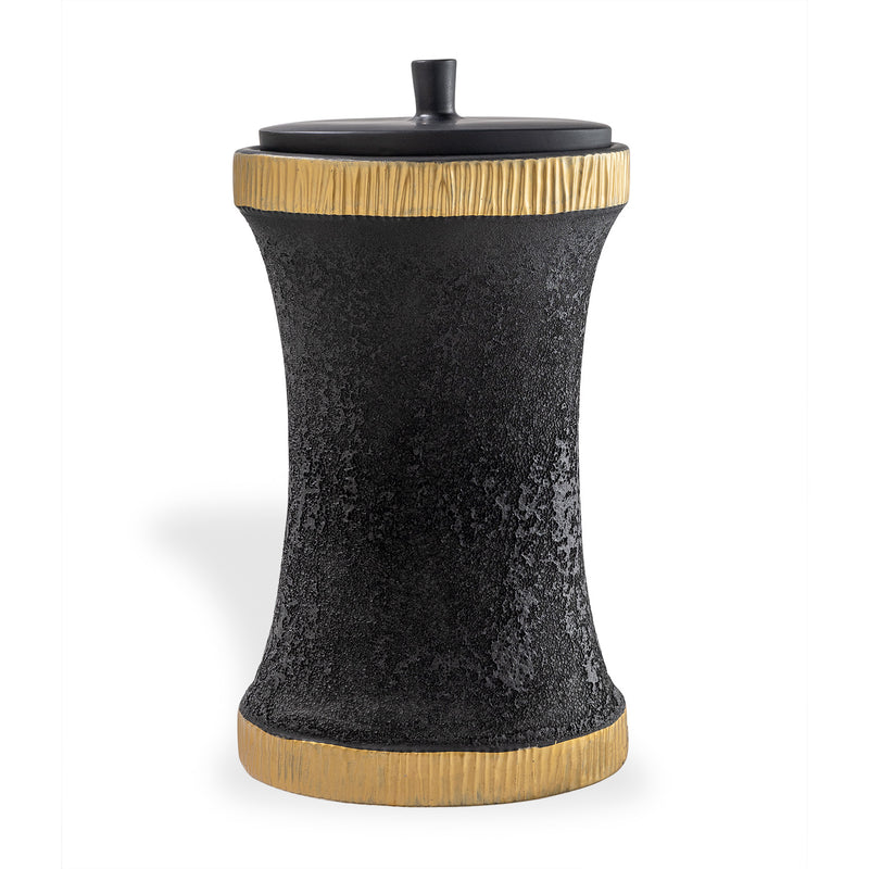 Port 68 Bruner Black Oval Jar Small