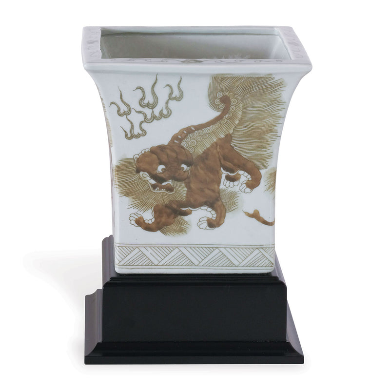 Port 68 Chow Brown Square Planter With Stand