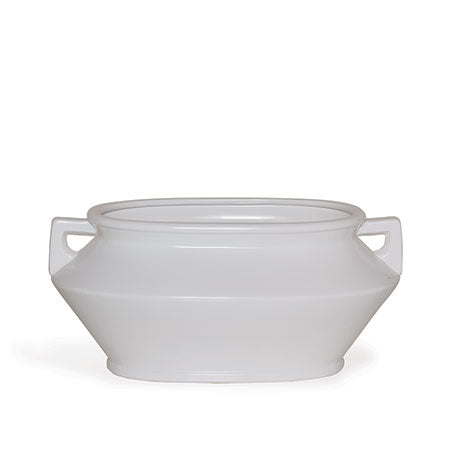 Port 68 Santorini White Oval Planter