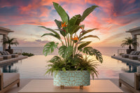 Port 68 Baldwin Blue Oval Planter