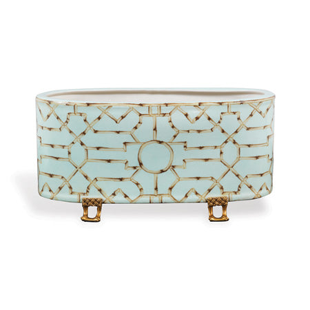 Port 68 Baldwin Blue Oval Planter