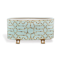 Port 68 Baldwin Blue Oval Planter