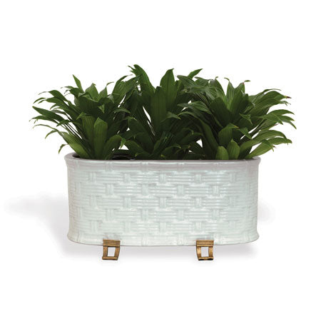 Port 68 Sanibel Cream Oval Planter