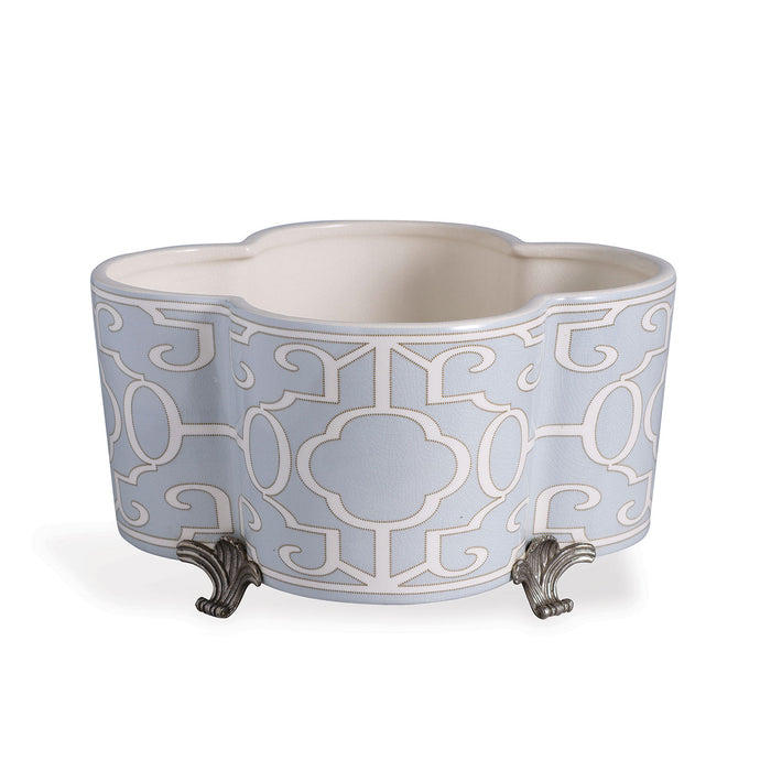 Port 68 Ming Fretwork Quatrefoil Planter