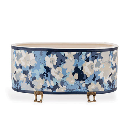Port 68 Rousham Blue Oval Planter